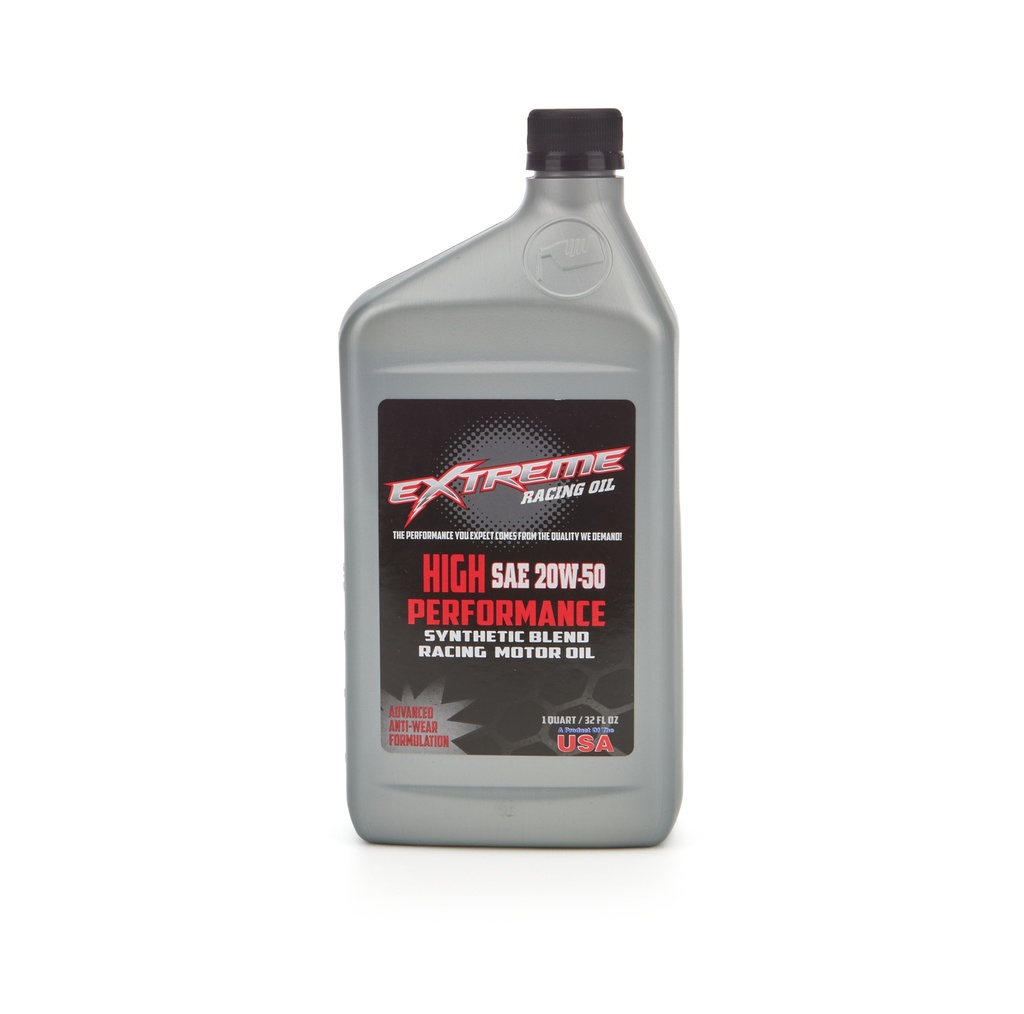 [EROHP20W50Q] Extreme Racing Oil - 20W50 Synthetic Blend 1 Quart