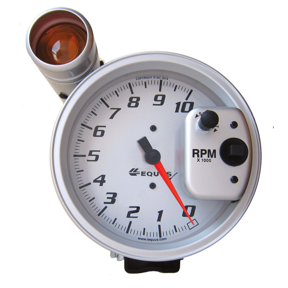 [EQUE6081S] Equus - 5in Dia Tachometer 10K RPM W/Ext Shift-Lite