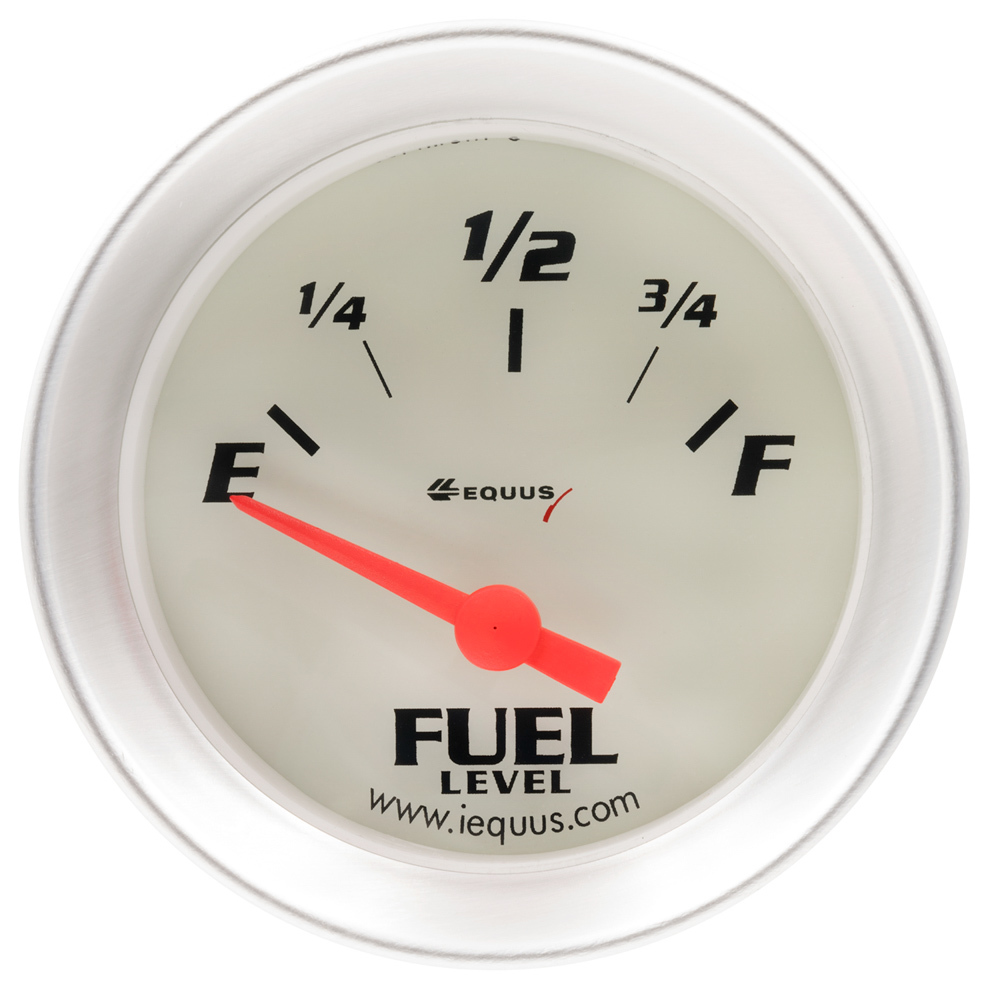 [EQUE8361] Equus - 2.0 Dia Fuel Level Gauge Silver