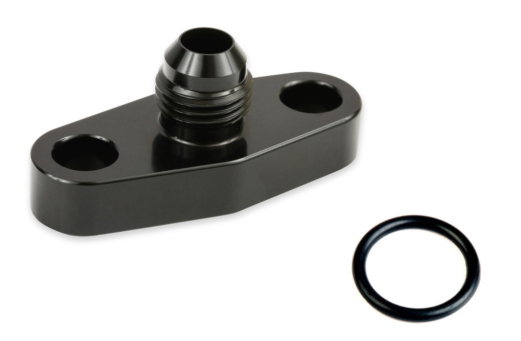 [EARGT0003ERL] Earls - Turbo Oil Drain Back Flange 6an - Black