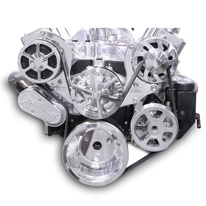 [EDDMS107-55P] Eddie Motorsports - Serpentine Pulley Kit Small Block Chevy