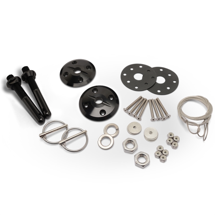 [EDDMS110-44BA] Eddie Motorsports - Hood Pin Kit Thru-Bolt