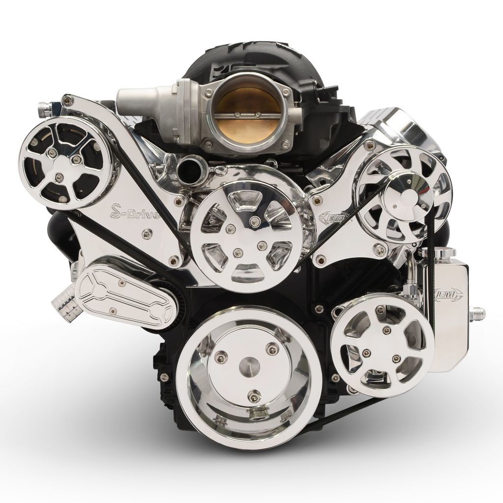 [EDDMS117-90BP] Eddie Motorsports - Serperntine Pulley Kit LS Engine