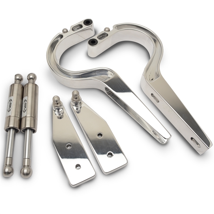 [EDDMS149-17P] Eddie Motorsports - Billet Trunk Hinges Polished