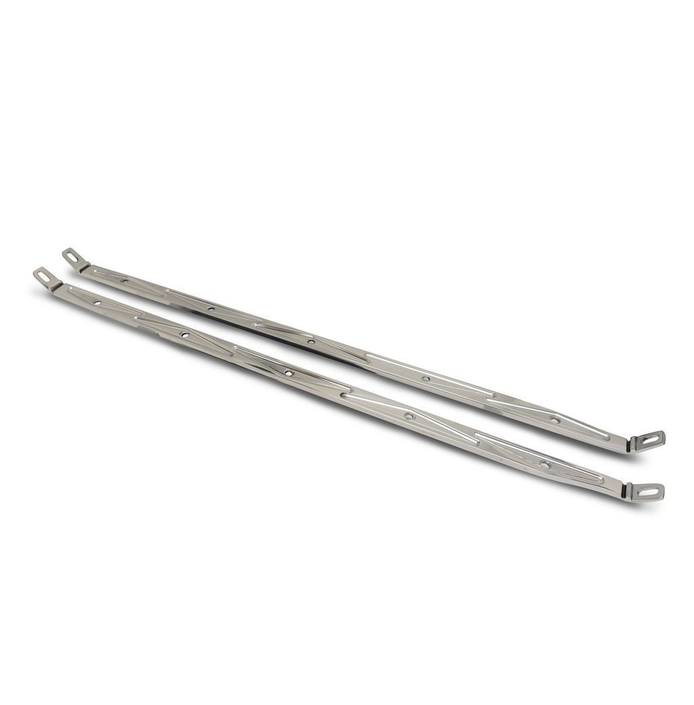 [EDDMS274-35P] Eddie Motorsports - Hood Brace Supports Polished