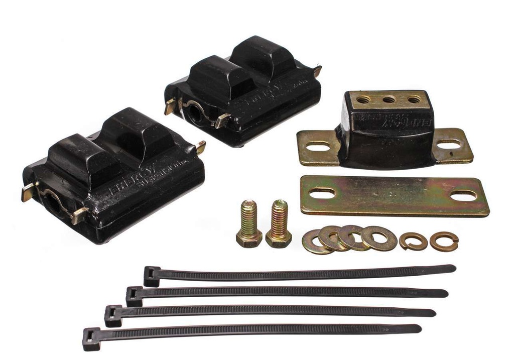 [ENE3-1130G] Energy Suspension - SBC Motor & Trans Mount Kit Zinc Finish Black