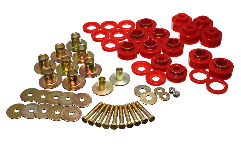 [ENE3-4170R] Energy Suspension - Body Mount Set With Hardware