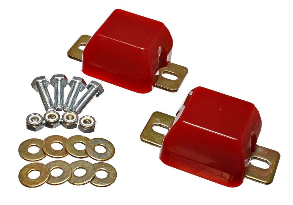 [ENE4-9103R] Energy Suspension - Front Axle Bump Stop Set Red