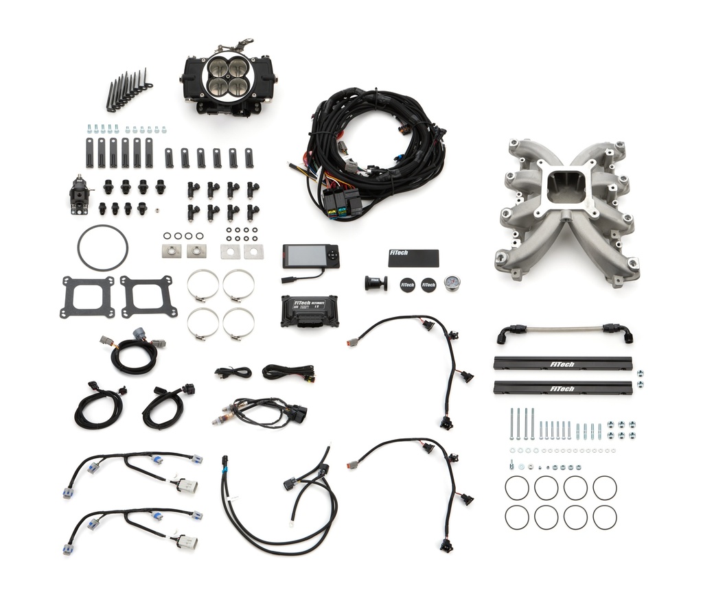[FIT37005] FiTech Fuel Injection - Retro LS Port 750 HP EFI System w/LS1 Intake