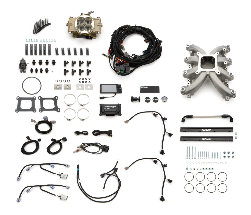 [FIT37006] FiTech Fuel Injection - Retro LS Port 750 HP EFI System w/LS1 Intake