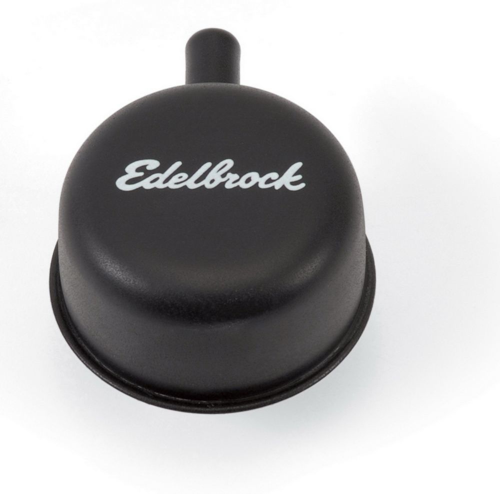 [EDE4413] Edelbrock - Round Cap W/Nipple Black