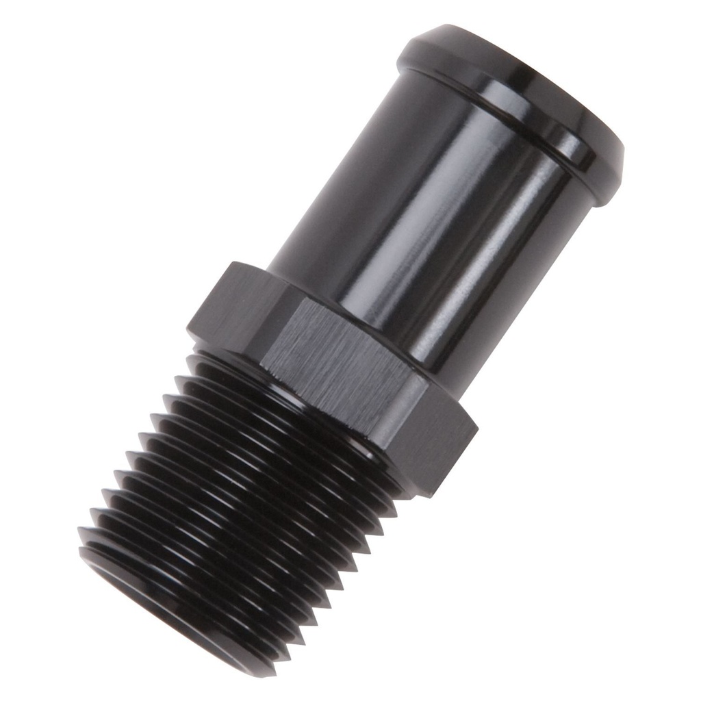 [EDE8183] Edelbrock - Hose End Straight 3/4in Barb to 1/2in NPT Male