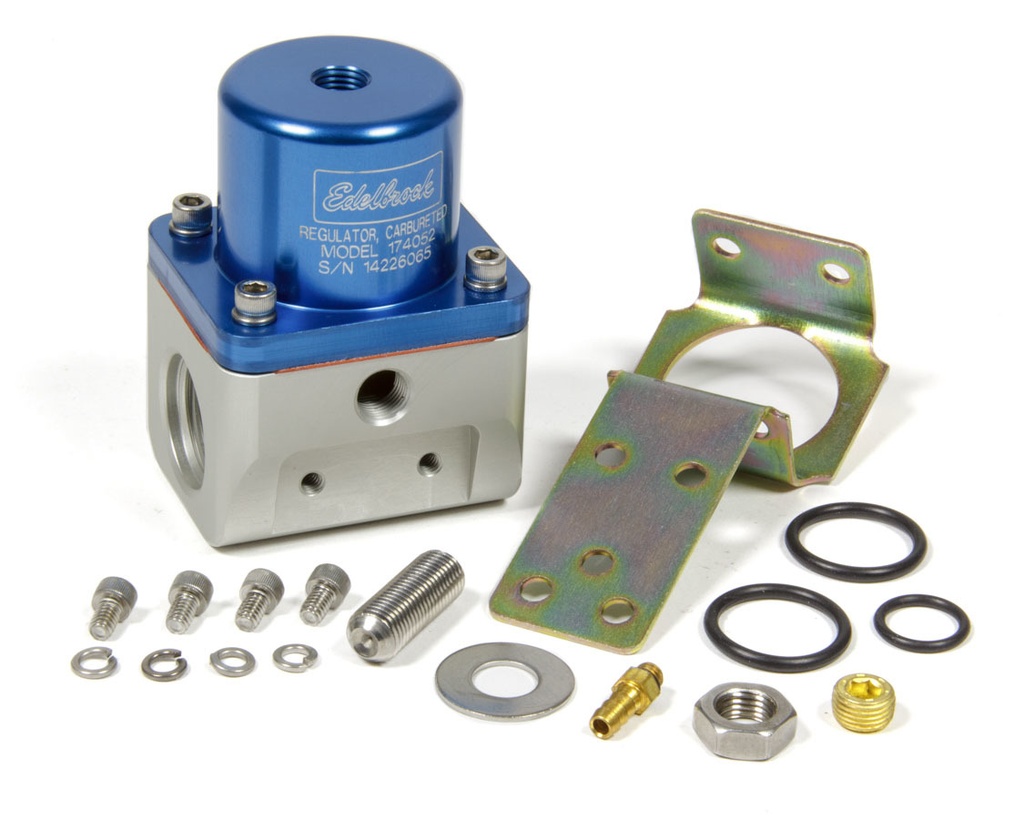 [EDE174052] Edelbrock - Fuel Pressure Regulator Bypass Style 180GPH Blue