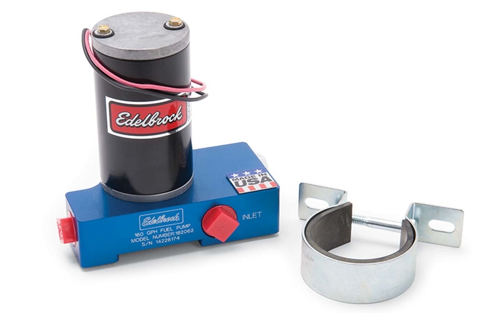 [EDE182062] Edelbrock - Carb Electric Fuel Pump 160GPH @ 12psi Blue