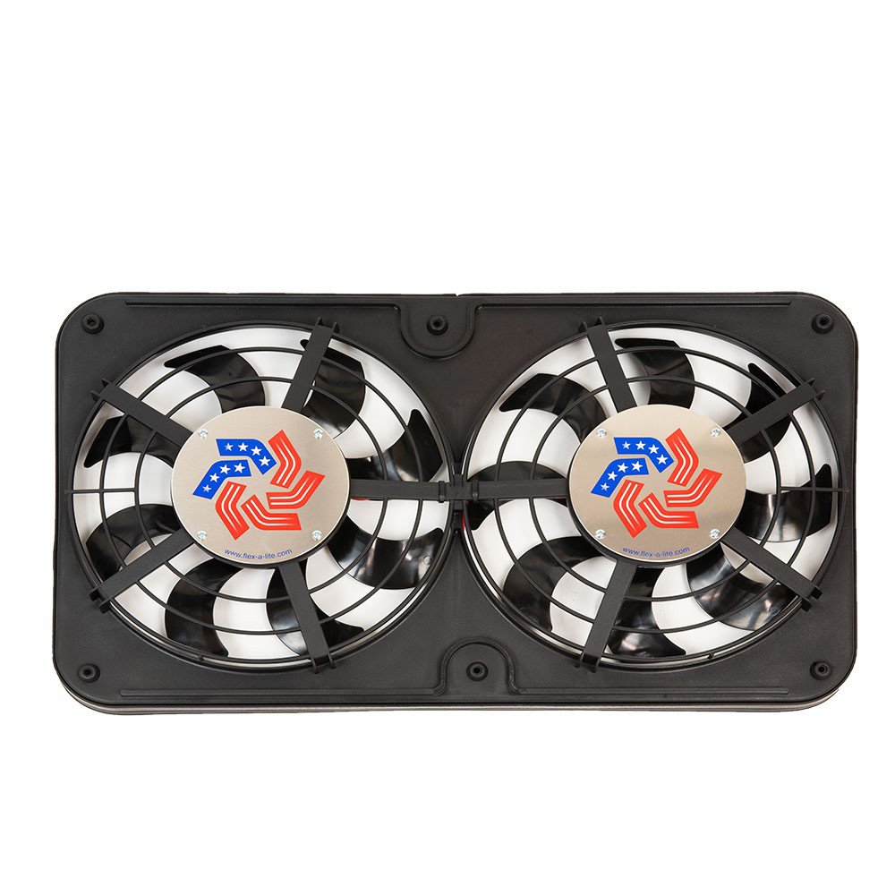 [FLE116551] Flex-A-Lite - Dual 12in Lo ProfilePull er Fans w/Controls