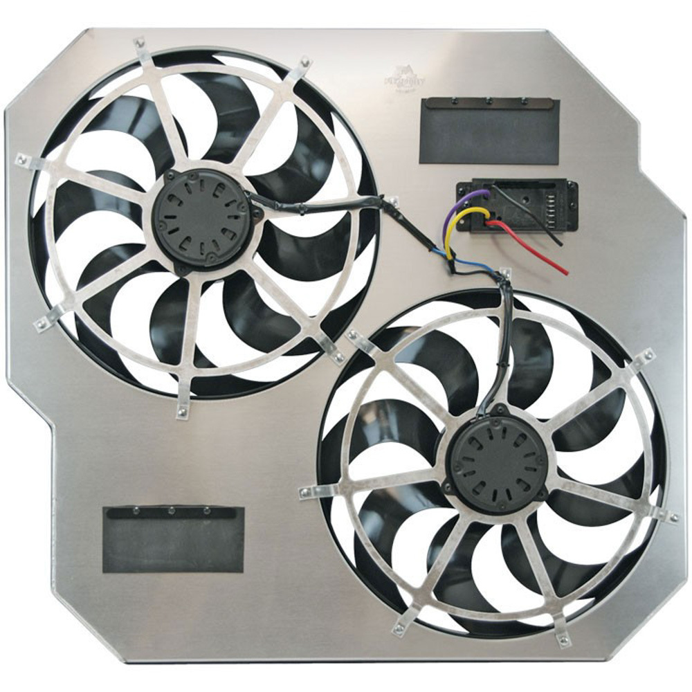 [FLE104641] Flex-A-Lite - Fan Electric 15in DualSh rouded Puller Controls