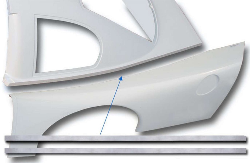 [FIV000-27B] Fivestar - Backup Plate Kit Roof To Quarter Panel
