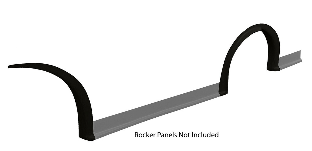 [FIV007-261-BL] Fivestar - MD3 Wheel Flares Dirt Black Left