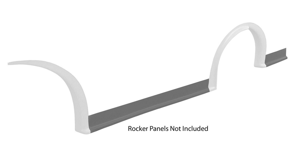 [FIV007-261-WL] Fivestar - Md3 Wheel Flares Dirt White Left