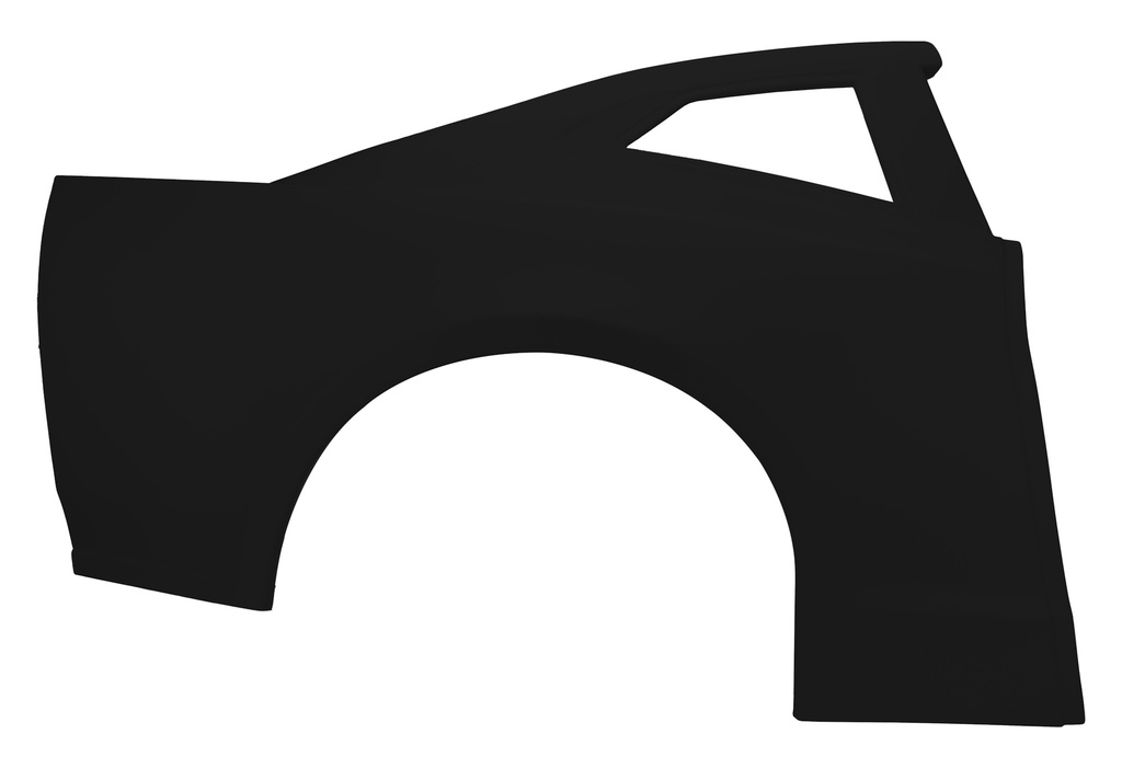 [FIV33131-27151-BR] Fivestar - Quarter Panel RH Black Stock Car Plastic