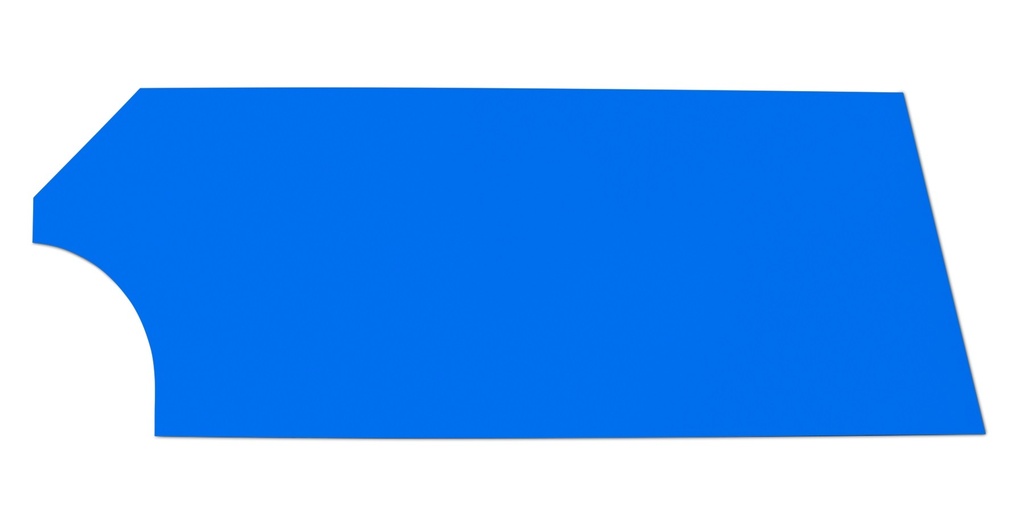 [FIV34001-21051-CBR] Fivestar - Door High Impact Plastic Blue Right