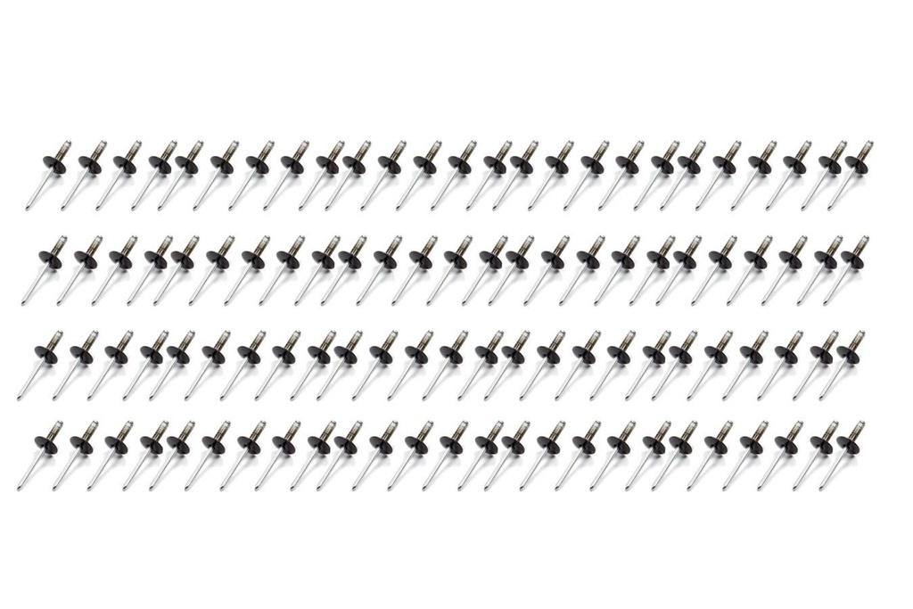 [FIV814B-100L] Fivestar - Lrg Hd Rivet Black Multi -grip 100pk