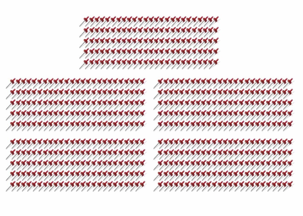 [FIV814R-500L] FIVESTAR - Lrg Hd Rivet Red Multi-Grip 500pk