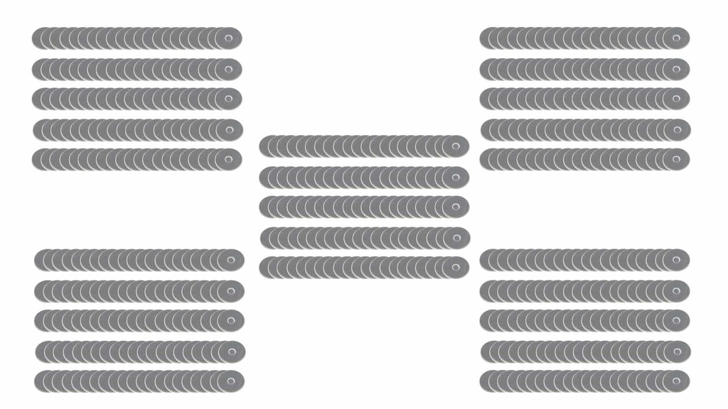 [FIV818-500AL] Fivestar - Alum Back Up Washer 3/16in