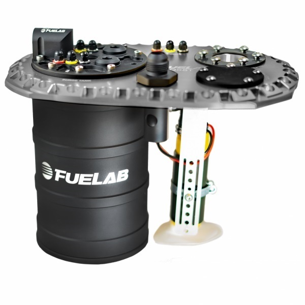 [FLB62712-3] Fuelab Fuel Systems - Surge Tank QSST Dual 500 LPH Brushless Pumps