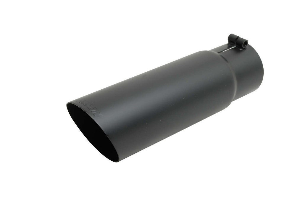 [GIB500379-B] Gibson Exhaust - Black Ceramic Single Wall Angle Exhaust Tip