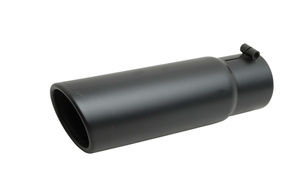 [GIB500641-B] Gibson Exhaust - Black Ceramic Rolled Edge Angle Exhaust Tip