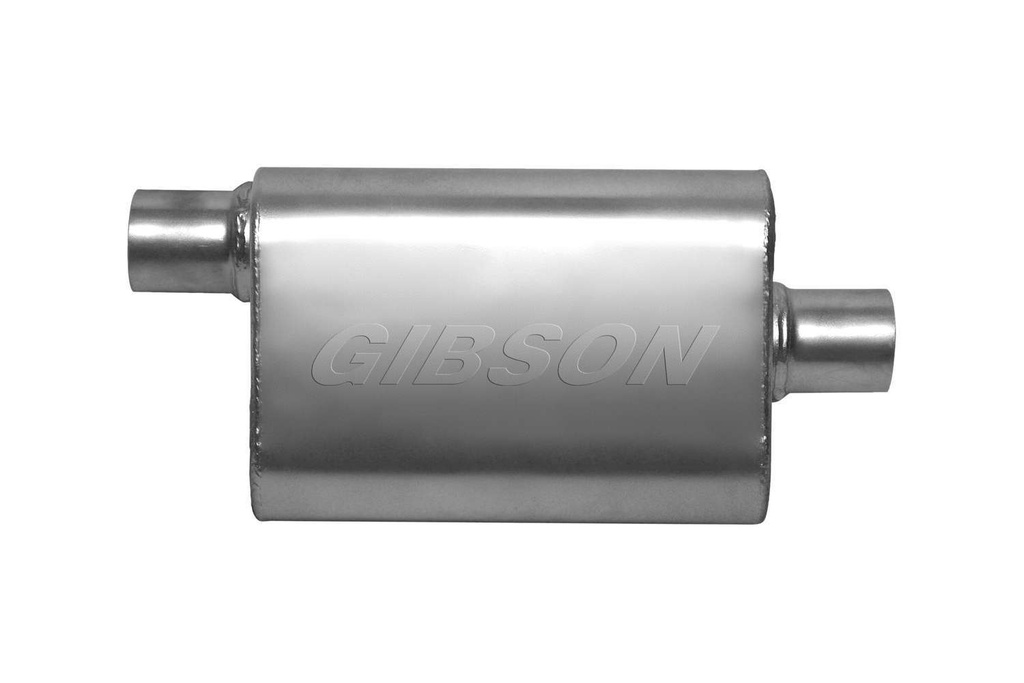 [GIB55140S] Gibson Exhaust - CFT Superflow Offset/Center Oval Muffler Stainle