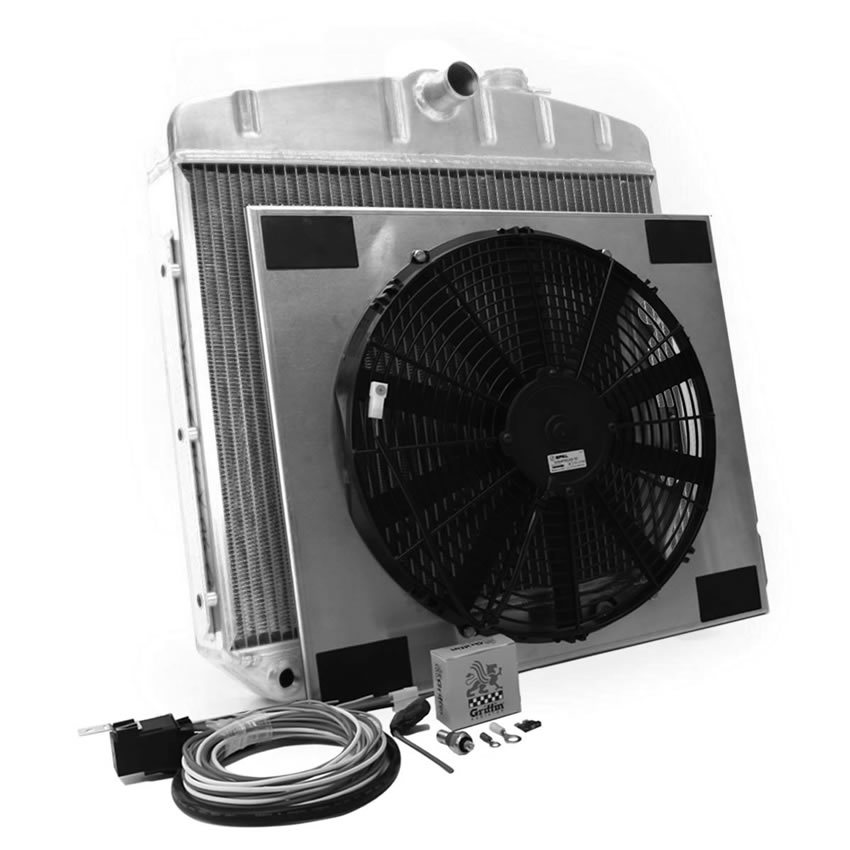 [GRICU70018] Griffin - Radiator Combo Unit GM 55-57 Chevy