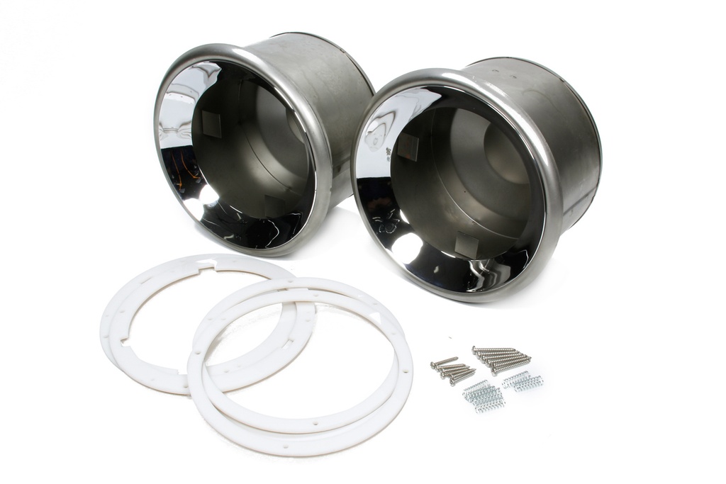 [HAGH4050C] Hagan Street Rod Necessities - Frenched Headlamp Set Chrome Plated