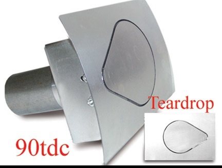 [HAG90TDC] Hagan Street Rod Necessities - Teardrop Fuel Door Curved Surface