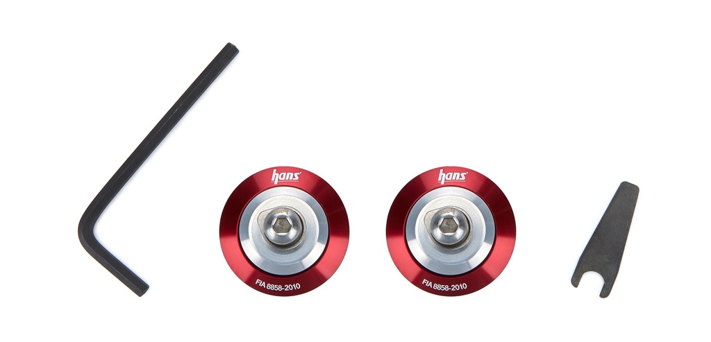 [HANAK113112R] Hans - Hans Post Anchor Kit Red FIA 8859