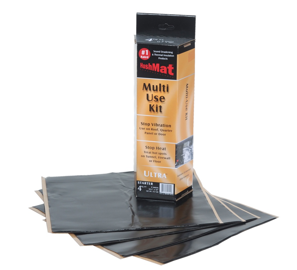 [HMT10150] Hushmat - Ultra Starter Kit- 4pc 12in.x11in. Black