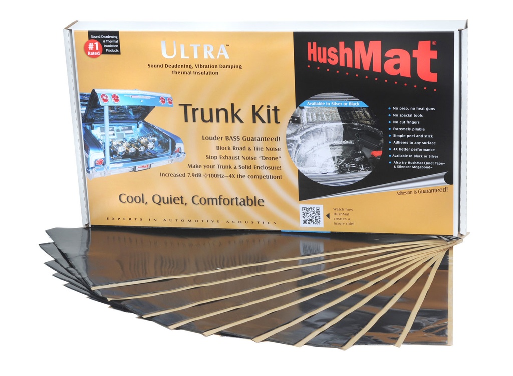 [HMT10300] Hushmat - Ultra Trunk Kit- 10 Pc 12in.X23in. Black