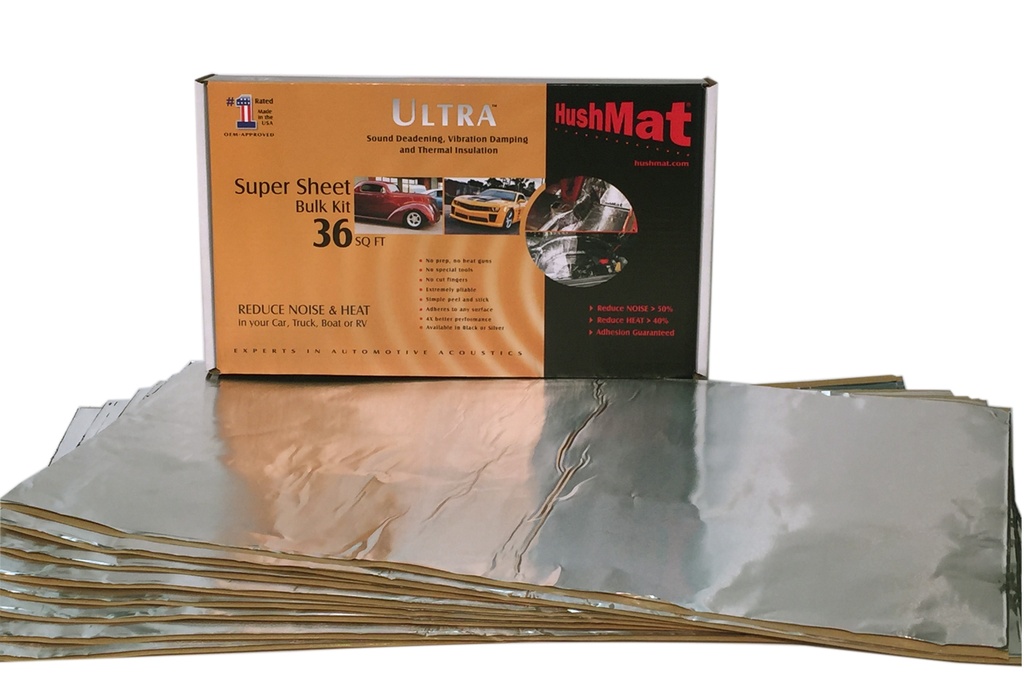 [HMT10801] Hushmat - Super Bulk Kit Contains (9) 18in X 32in Silver