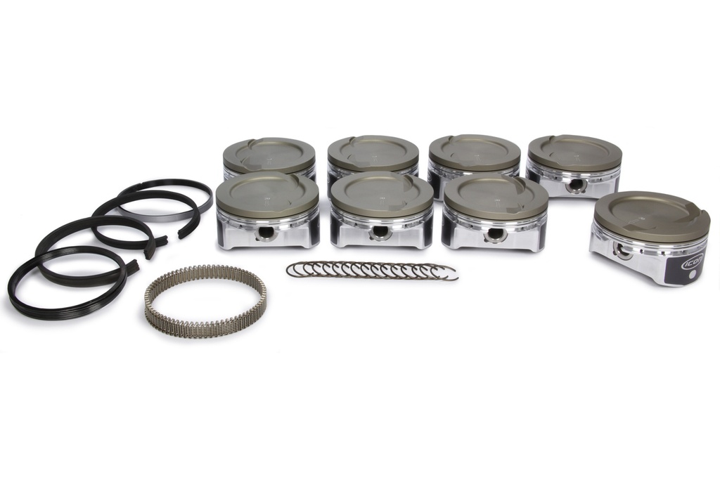[ICNIC529CAKTS.030] Icon Pistons - LS 6.0/6.2L Dish Forged Piston/Ring Set 4.030
