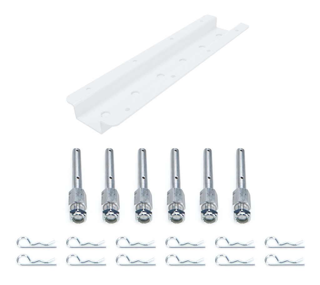[HRPHRP6522D-15-WHT] Hepfner Racing Products - Shock Rack Wall Mounts Double 15in White