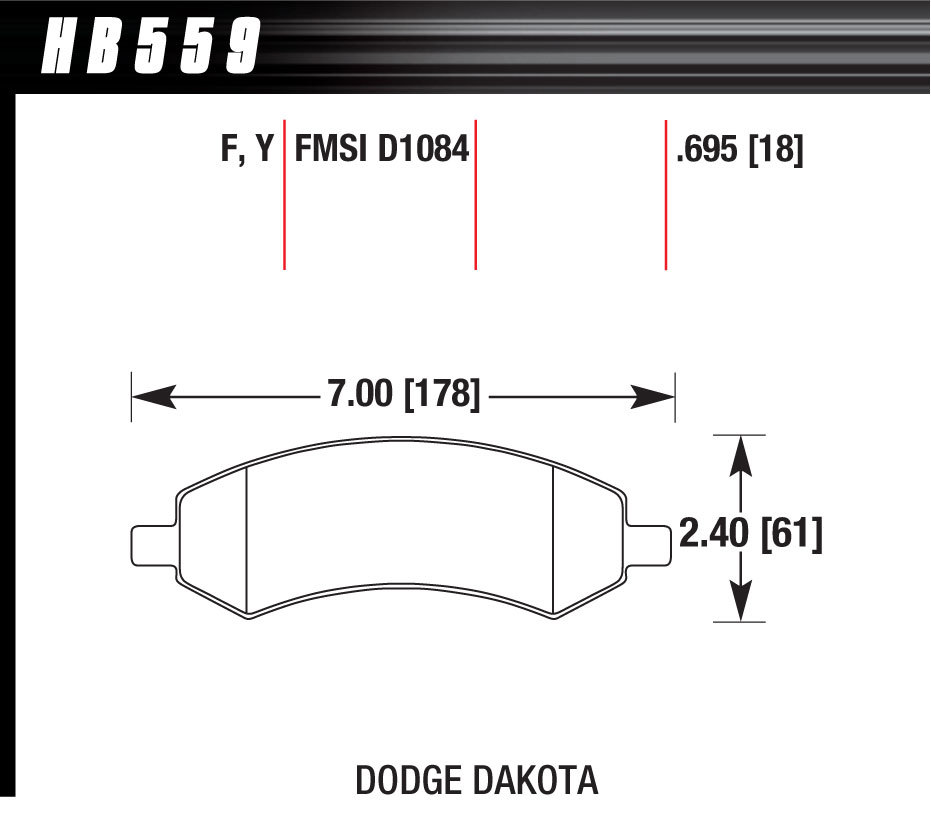 [HAWHB559F695] Hawk Brake - Performance Street Brake Pads (4)