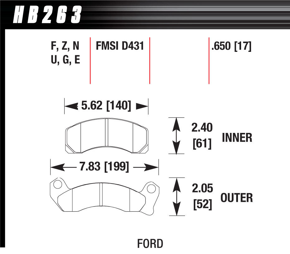 Hawk Brake - Performance Street Brake Pads (4)