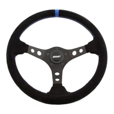 [GRT696] Grant - Suede Racing Steering Wheel W/Center Marker