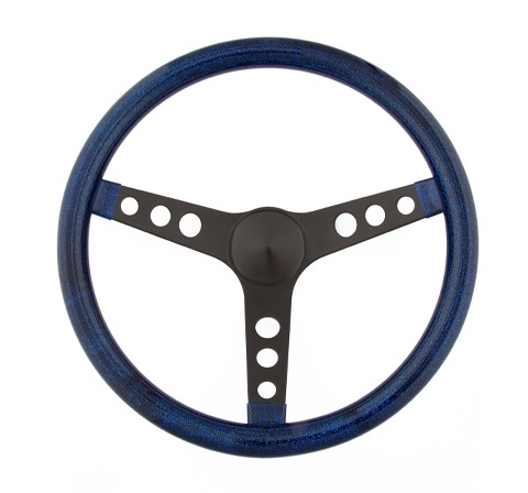 [GRT8456] Grant - Steering Wheel Mtl Flake Blue/Spoke Blk 13.5