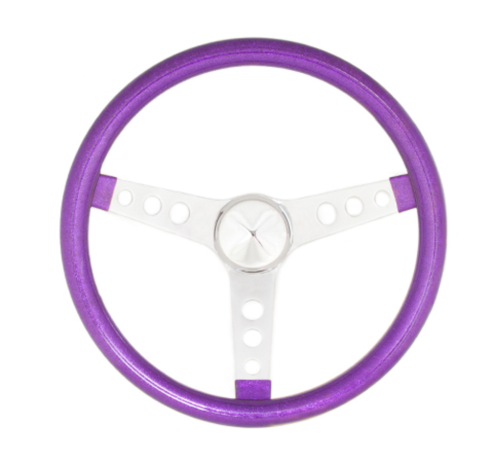 [GRT8463] Grant - Steering Wheel Mtl Flake Purple/Spoke Chrm 15