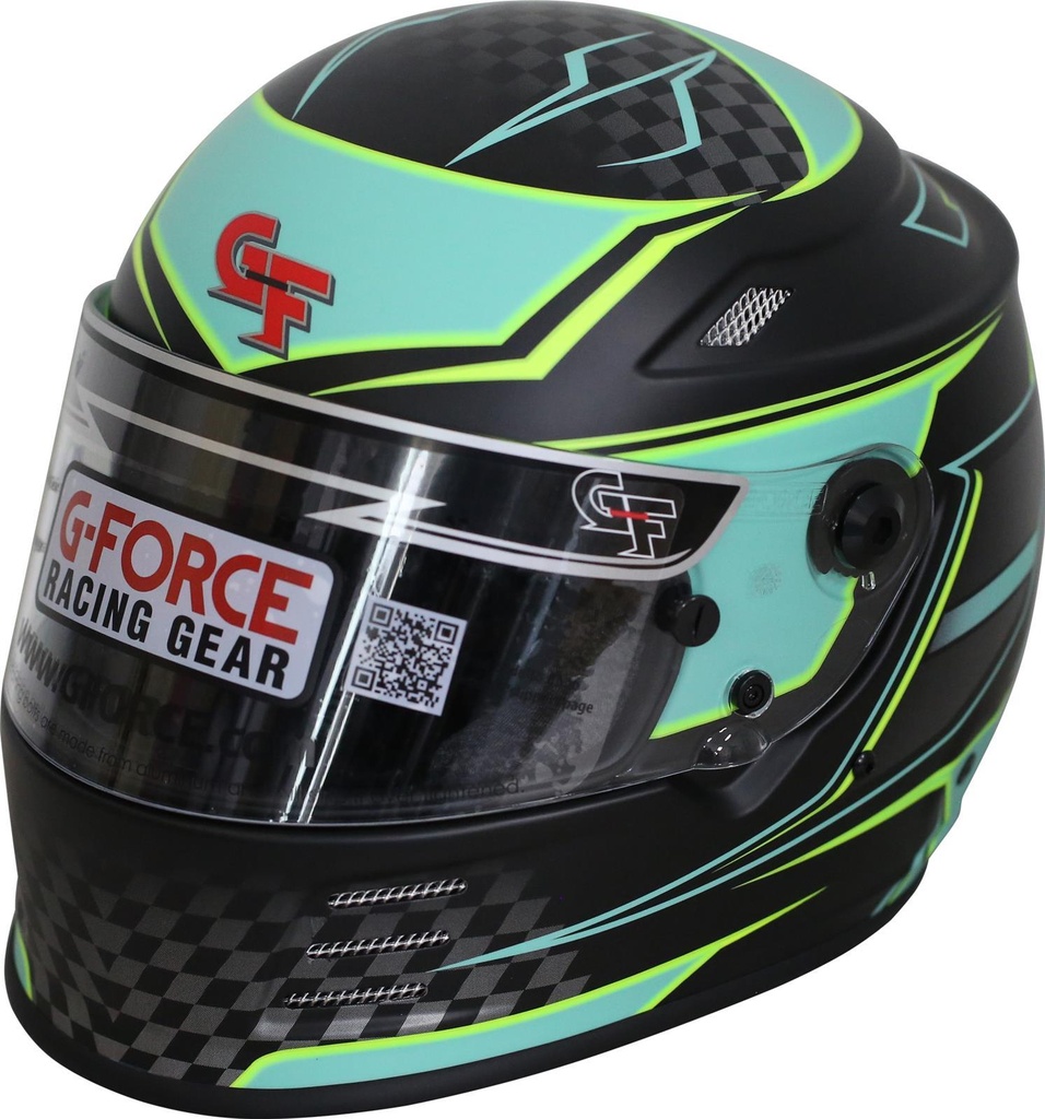 [GFR13005XSMTL] G-Force - Helmet Revo Graphics Xsm Teal Sa2020