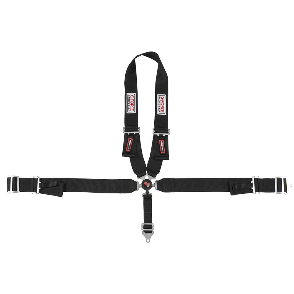 [GFR7140BK] G-Force - 5pt Harness Camlock Black U Shoulder Pull-Dn