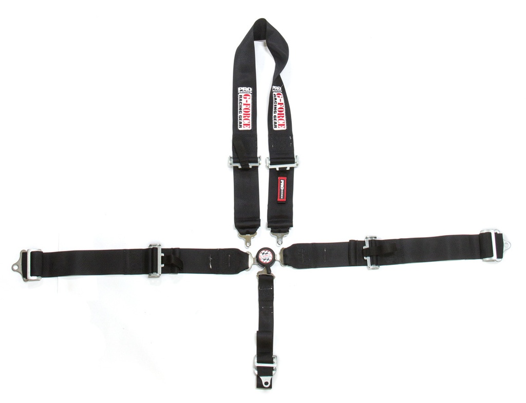 [GFR7543BK] G-Force - U-Type Harness Camlock Black 5pt Pro Series