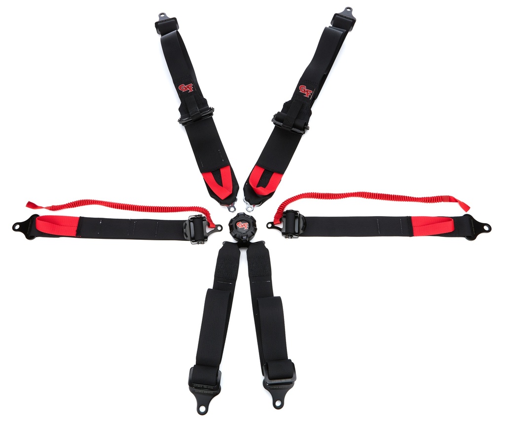 [GFR7601BK] G-Force - 6pt Harness Camlock Black SFI16.5 HNR